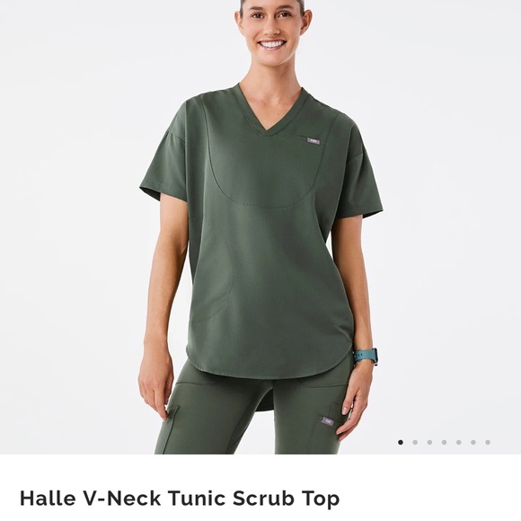 Figs  Set !!!Tunic short sleeve  Xs with leggings set S new with tags - Picture 2 of 7